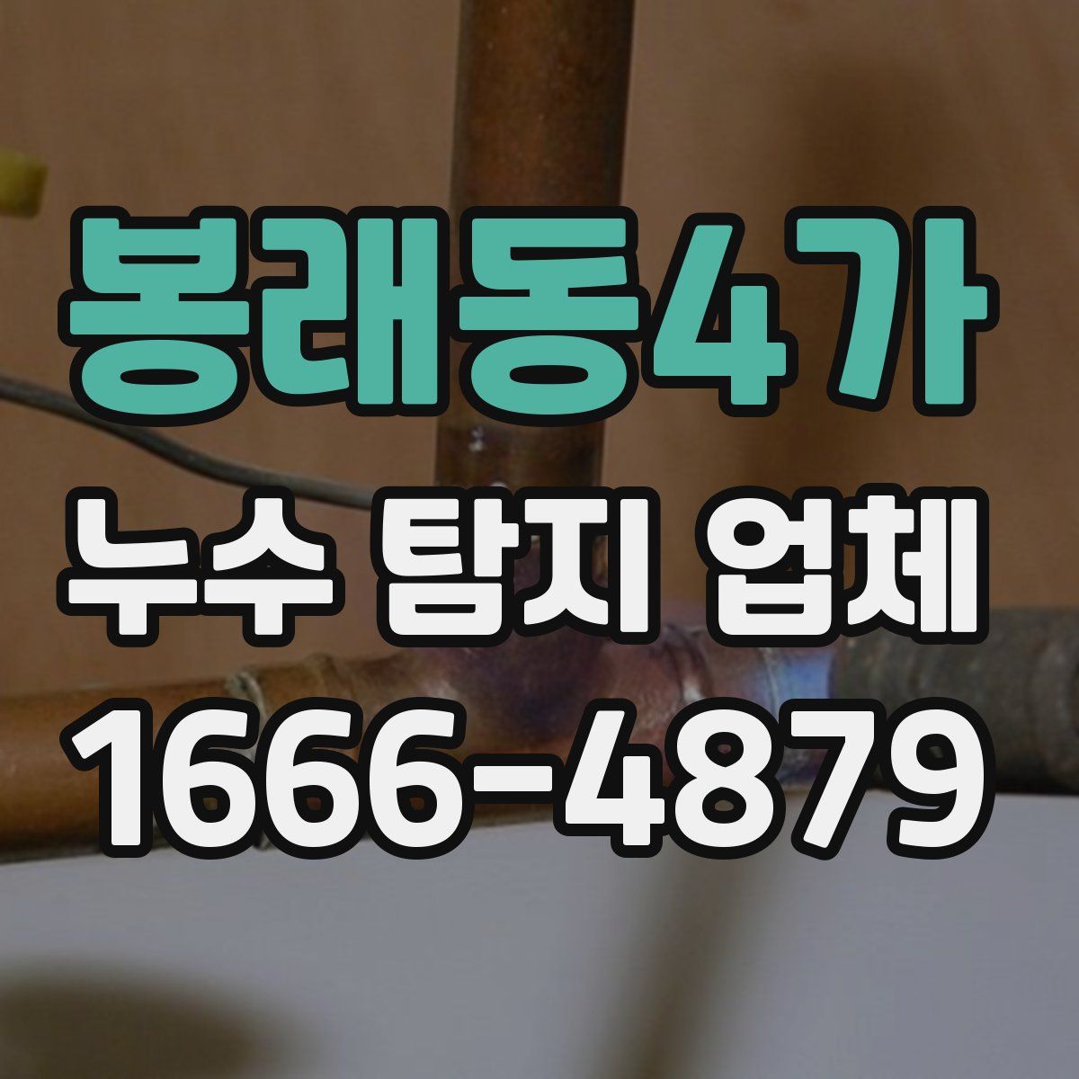봉래동4가 누수 탐지 업체