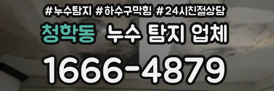 청학동 누수 탐지 업체