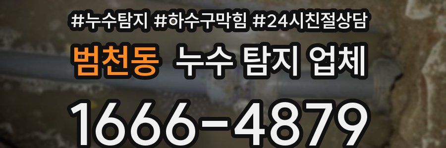 범천동 누수 탐지 업체