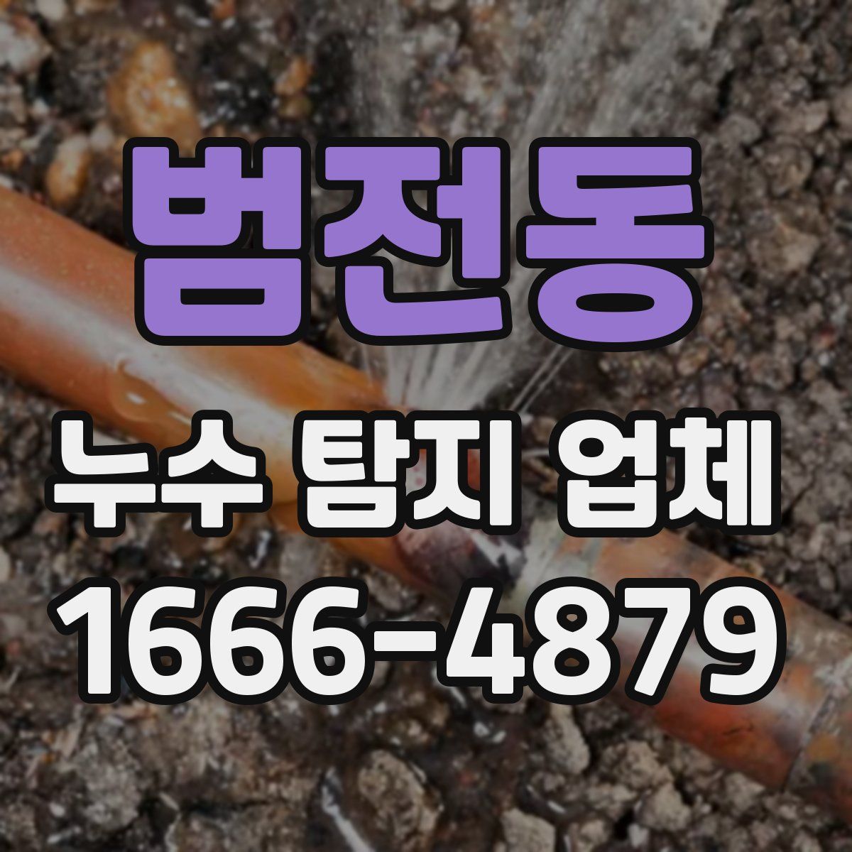 범전동 누수 탐지 업체