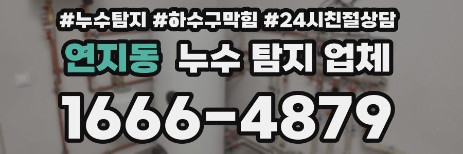 연지동 누수 탐지 업체