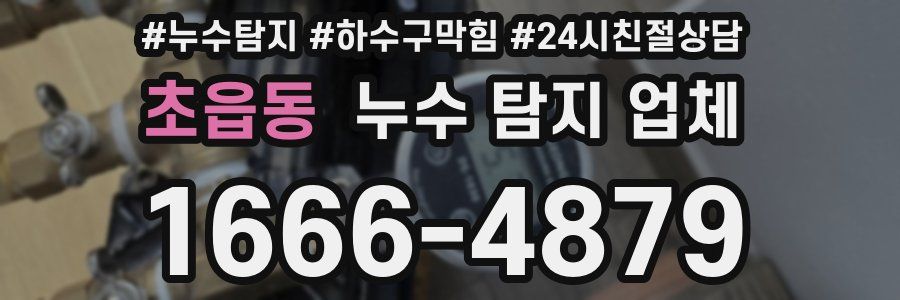 초읍동 누수 탐지 업체