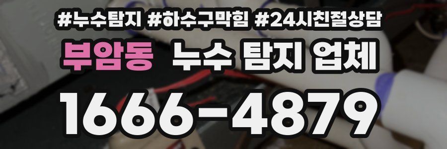 부암동 누수 탐지 업체