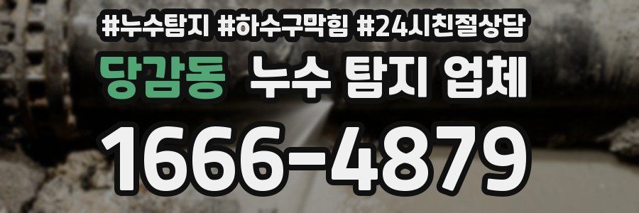 당감동 누수 탐지 업체