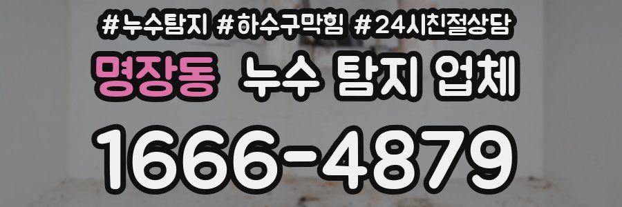 명장동 누수 탐지 업체
