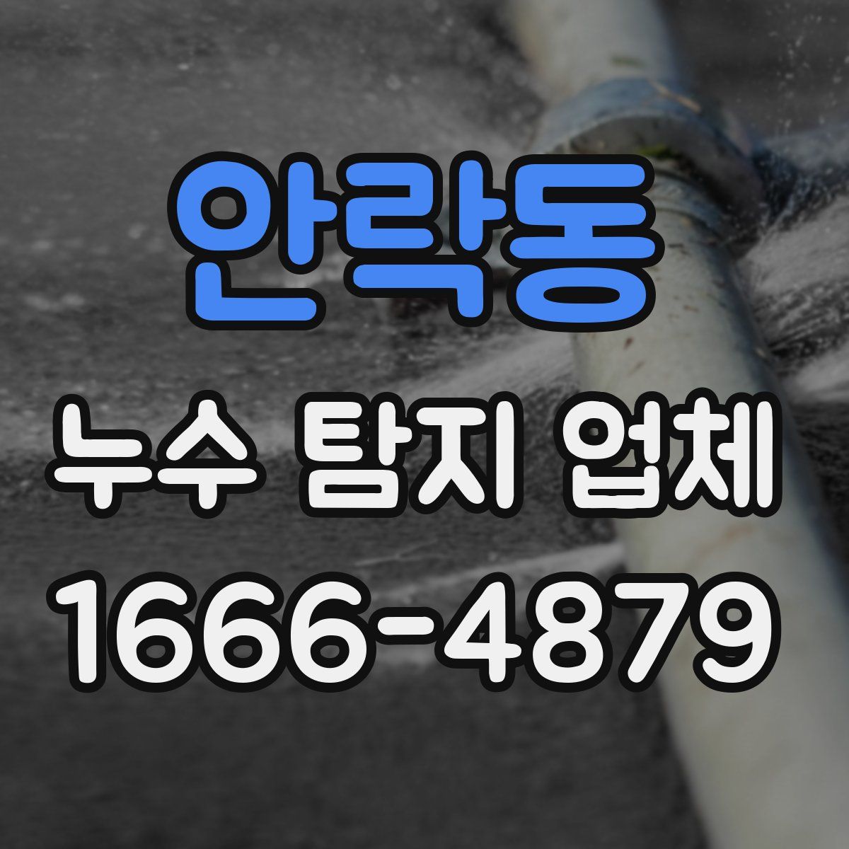 안락동 누수 탐지 업체