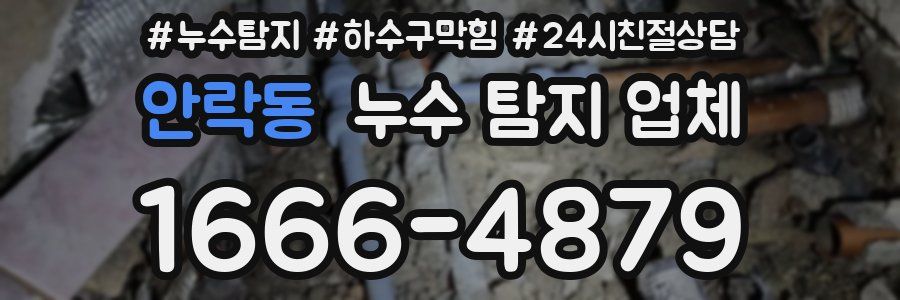 안락동 누수 탐지 업체