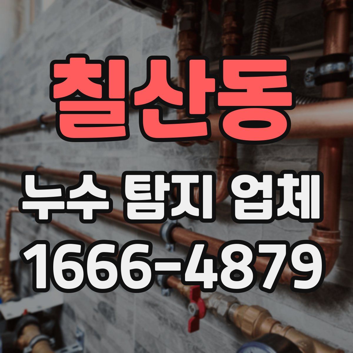 칠산동 누수 탐지 업체