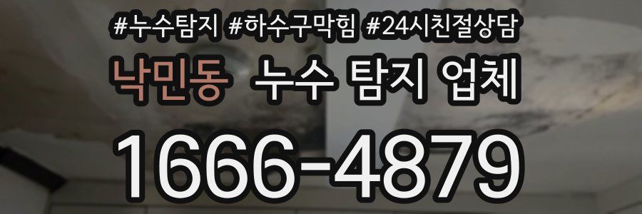 낙민동 누수 탐지 업체