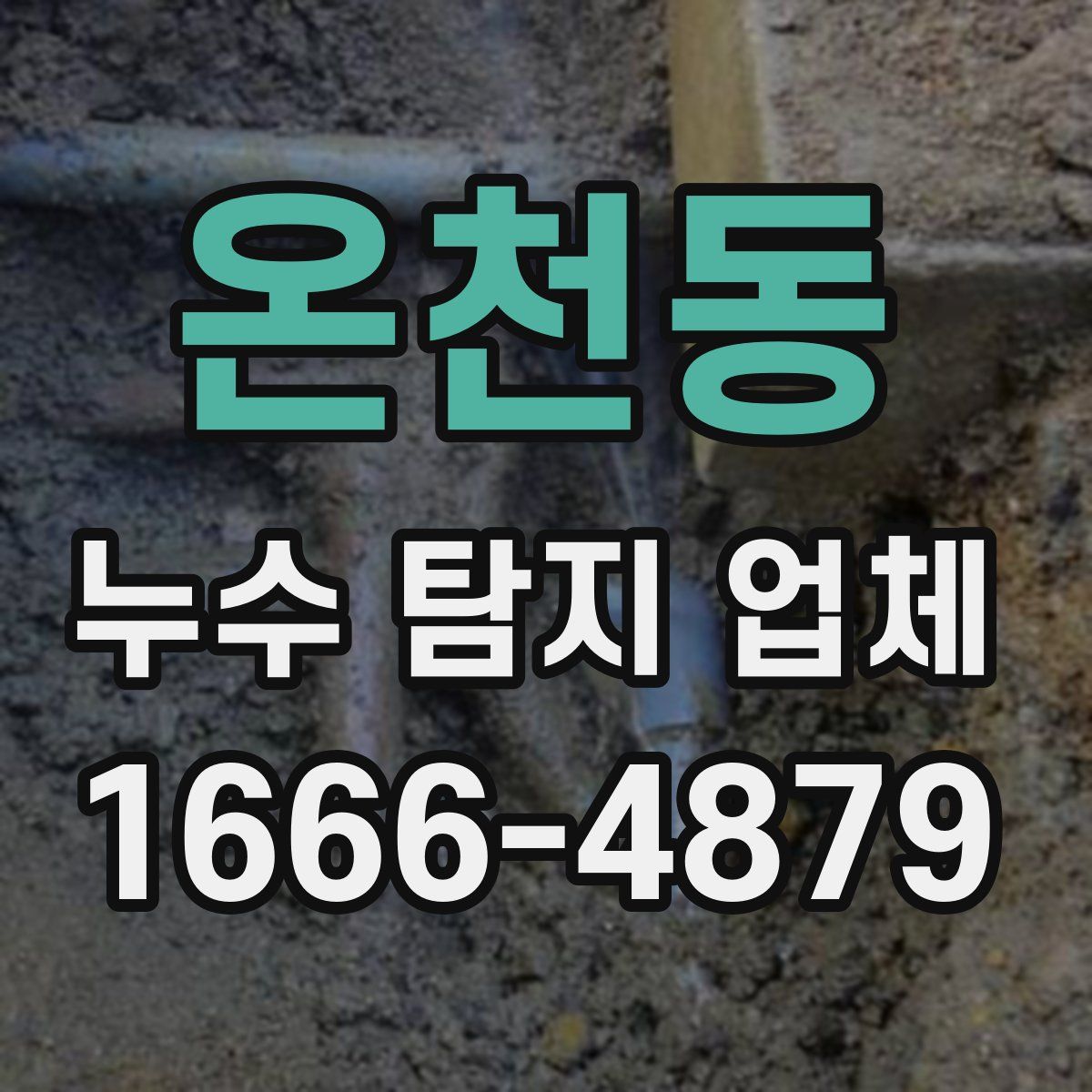 온천동 누수 탐지 업체