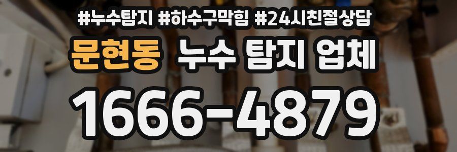 문현동 누수 탐지 업체