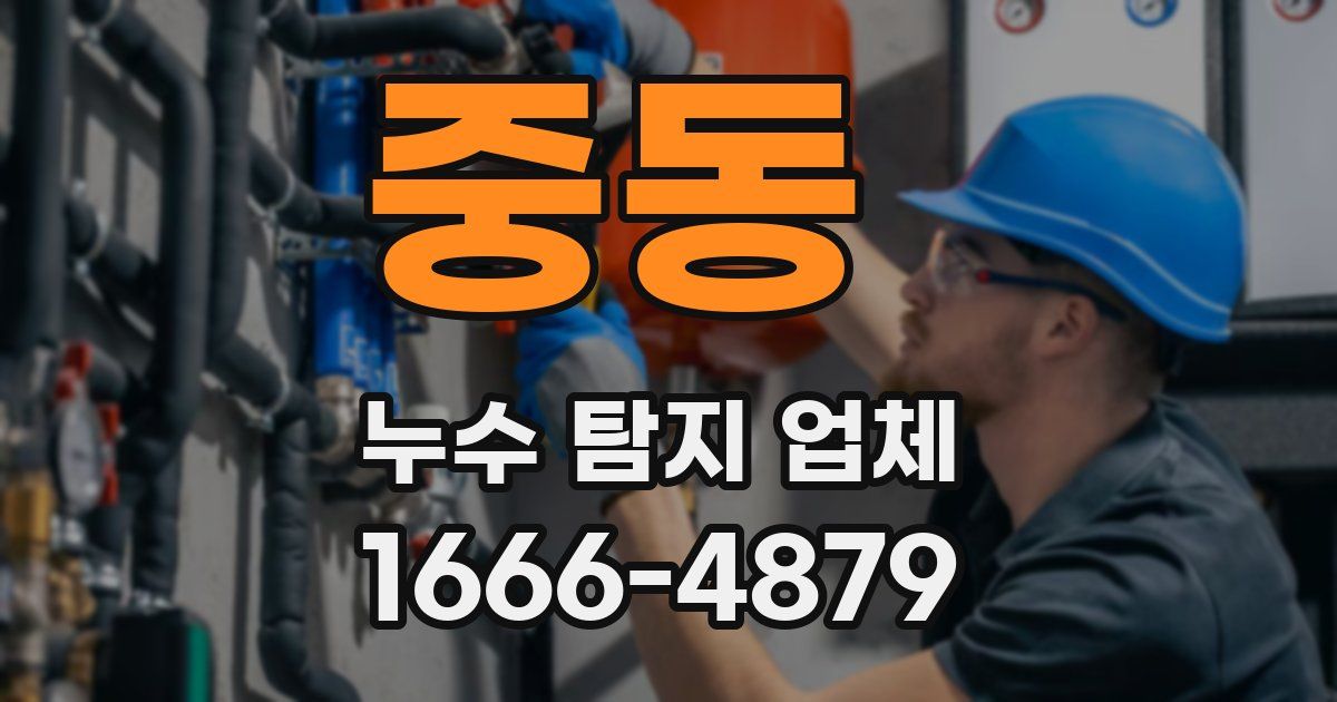 중동 누수 탐지 업체