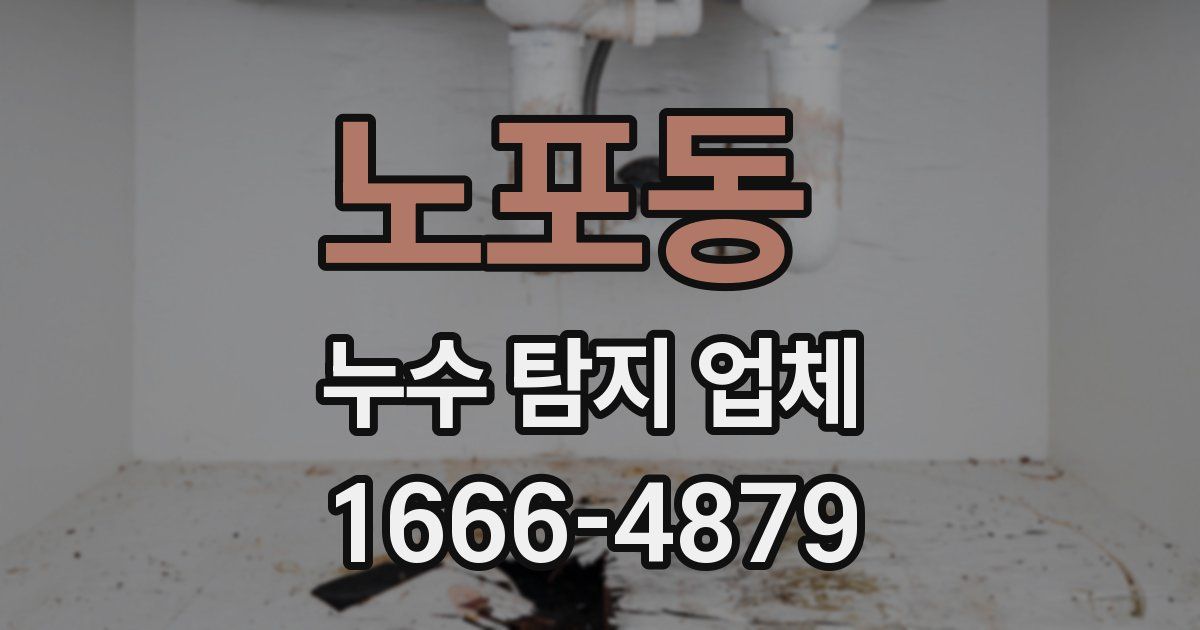 노포동 누수 탐지 업체