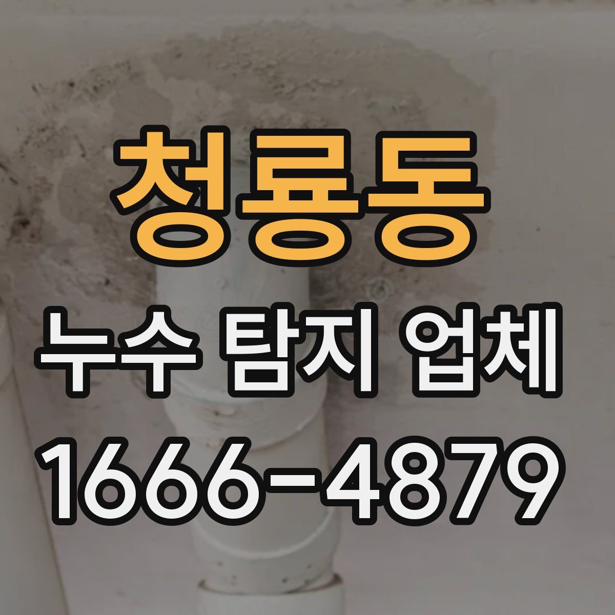청룡동 누수 탐지 업체
