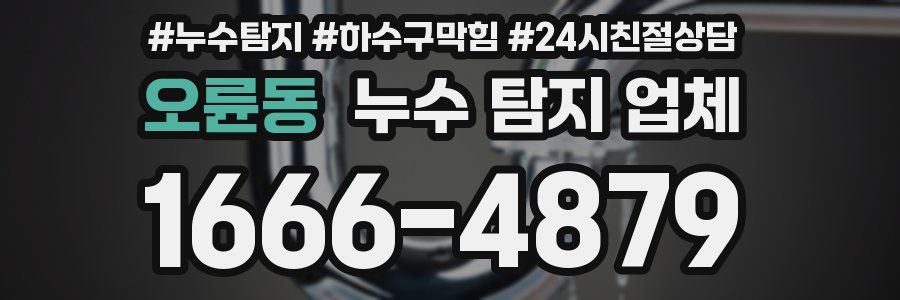 오륜동 누수 탐지 업체