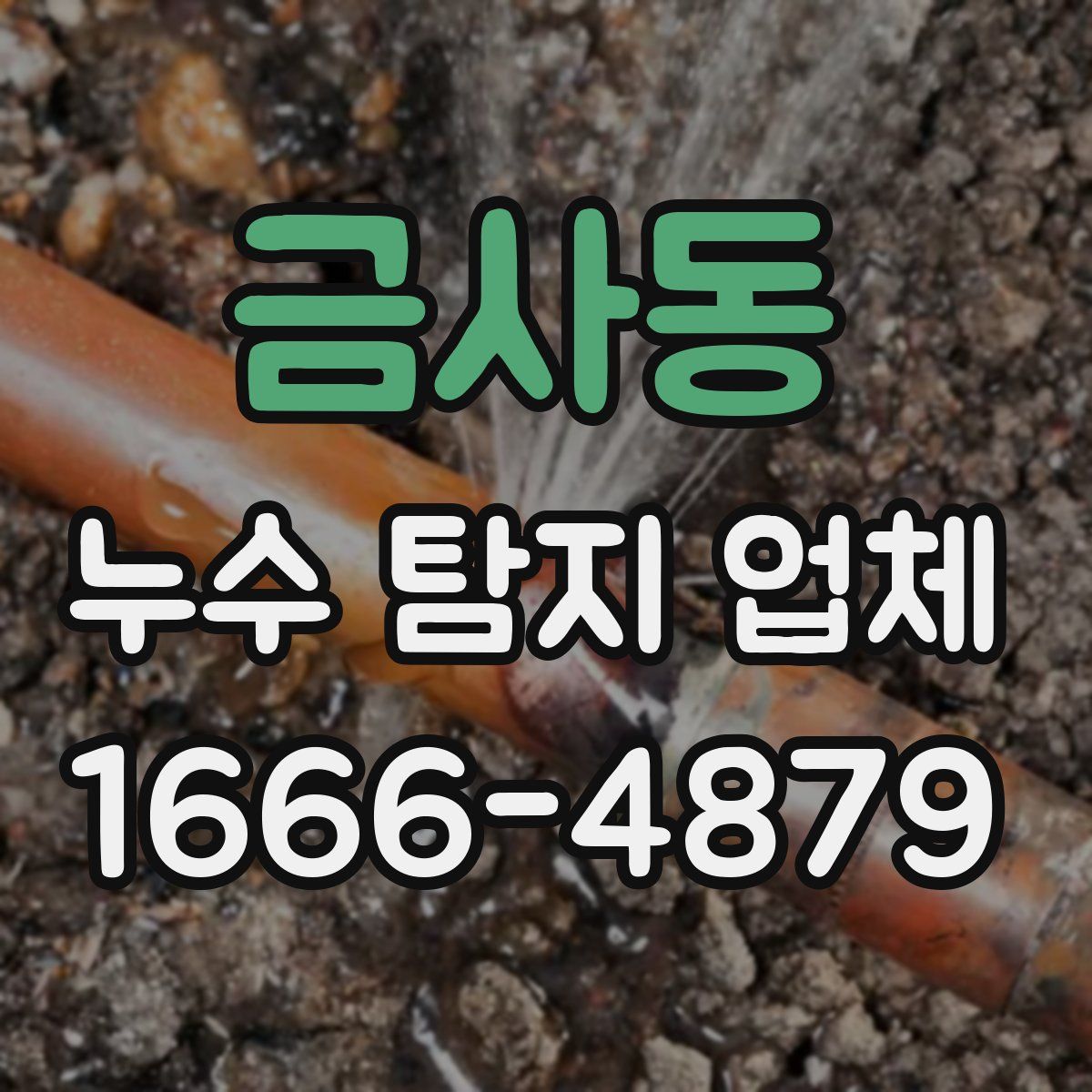 금사동 누수 탐지 업체