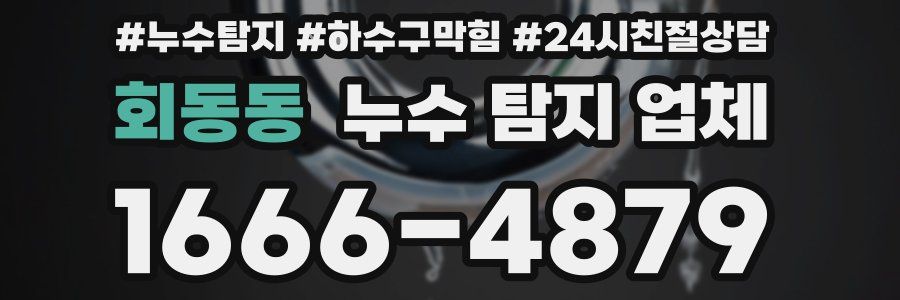 회동동 누수 탐지 업체