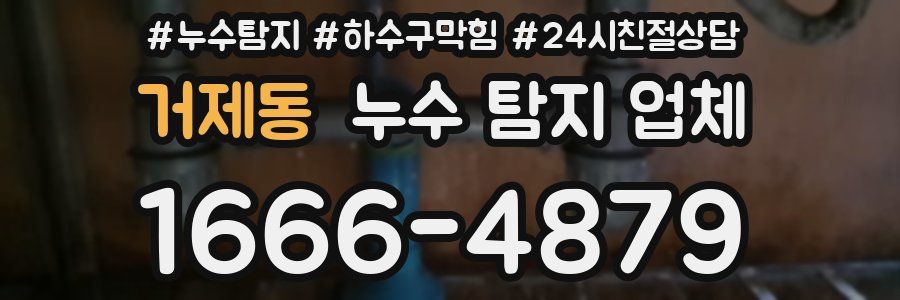 거제동 누수 탐지 업체