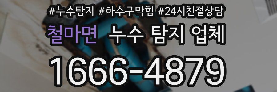 철마면 누수 탐지 업체