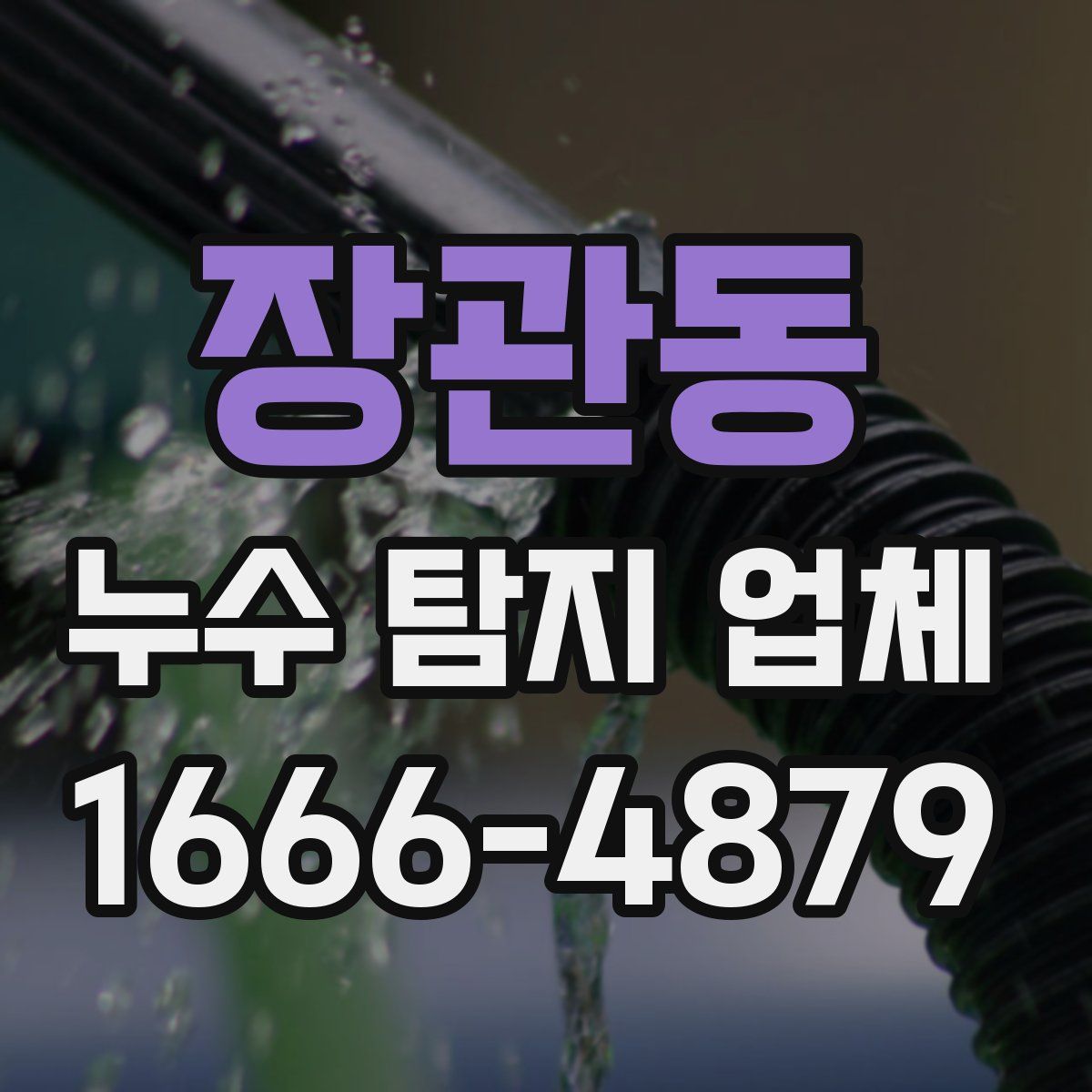 장관동 누수 탐지 업체