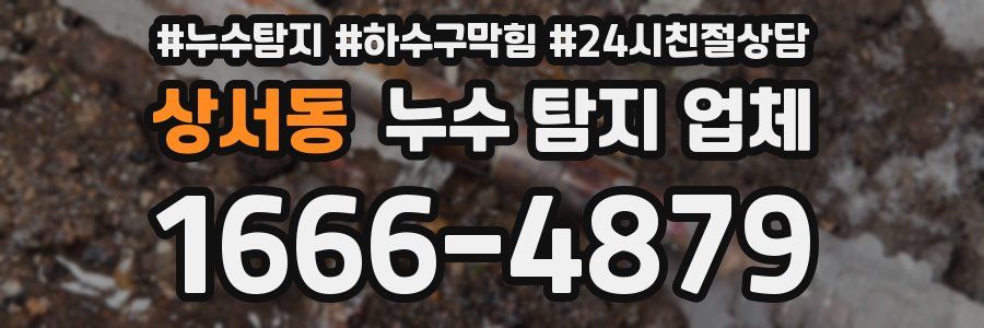 상서동 누수 탐지 업체