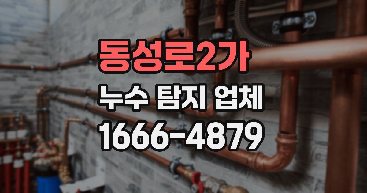 동성로2가 누수 탐지 업체