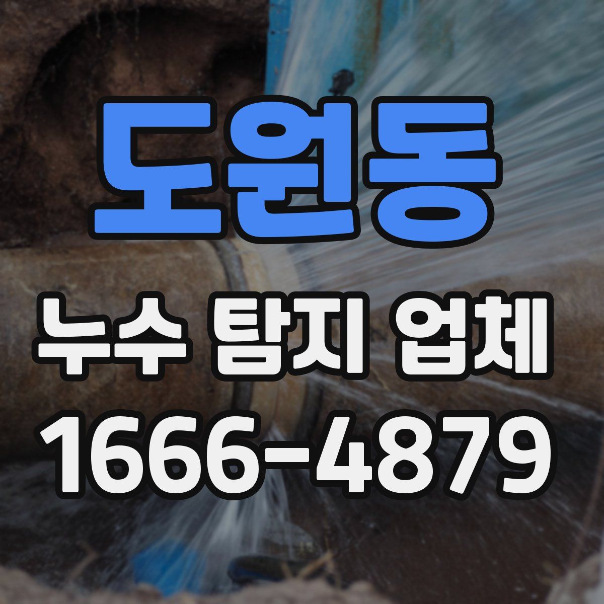 도원동 누수 탐지 업체