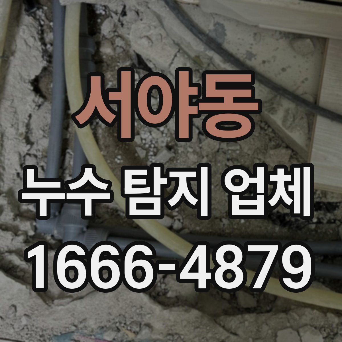 서야동 누수 탐지 업체