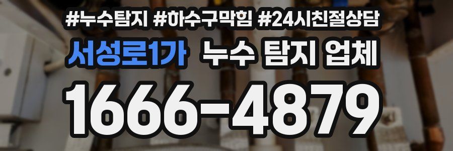 서성로1가 누수 탐지 업체