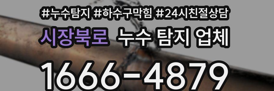 시장북로 누수 탐지 업체