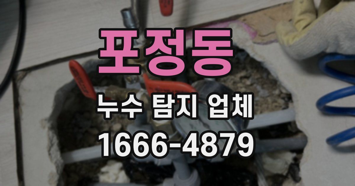 포정동 누수 탐지 업체