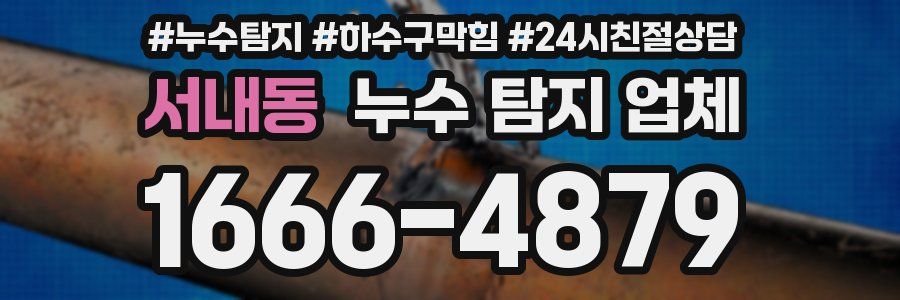 서내동 누수 탐지 업체