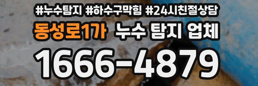 동성로1가 누수 탐지 업체