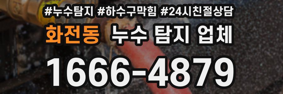 화전동 누수 탐지 업체