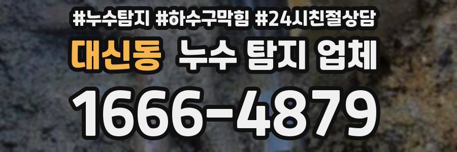 대신동 누수 탐지 업체