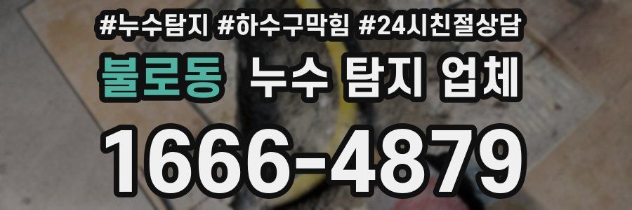 불로동 누수 탐지 업체
