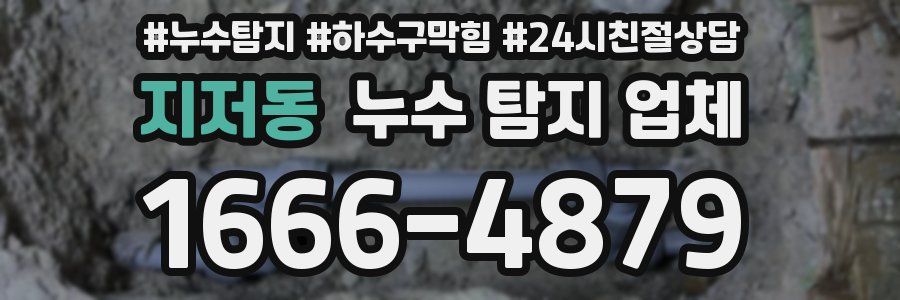 지저동 누수 탐지 업체