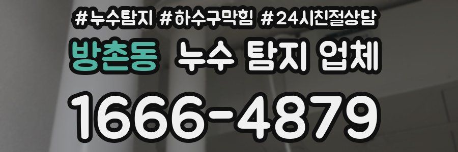 방촌동 누수 탐지 업체