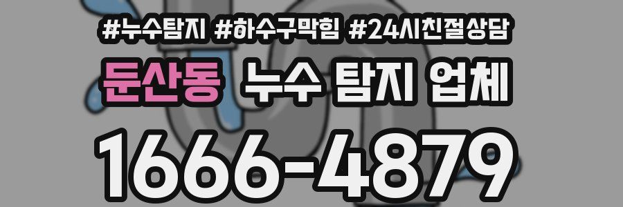 둔산동 누수 탐지 업체