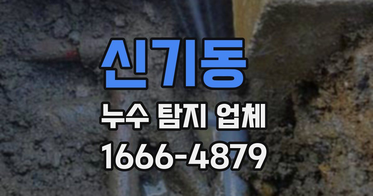 신기동 누수 탐지 업체
