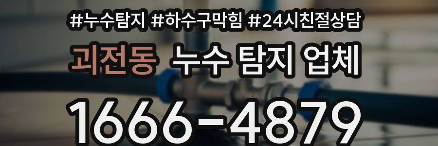 괴전동 누수 탐지 업체