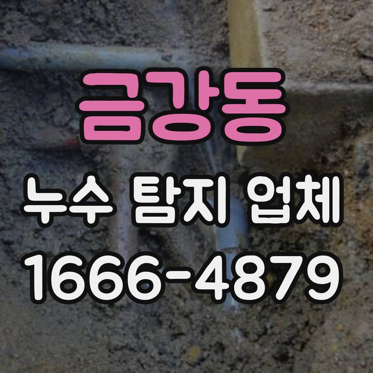 금강동 누수 탐지 업체