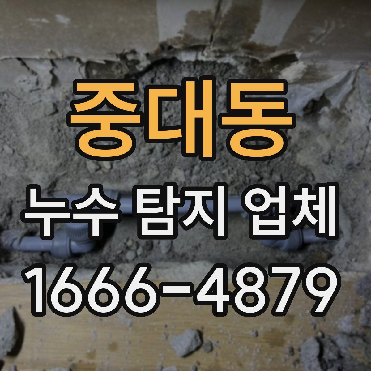 중대동 누수 탐지 업체