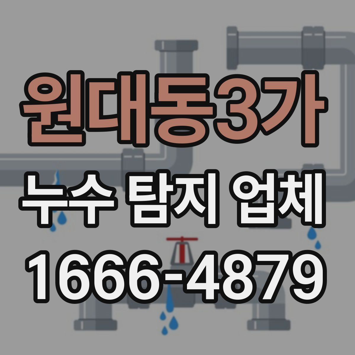 원대동3가 누수 탐지 업체