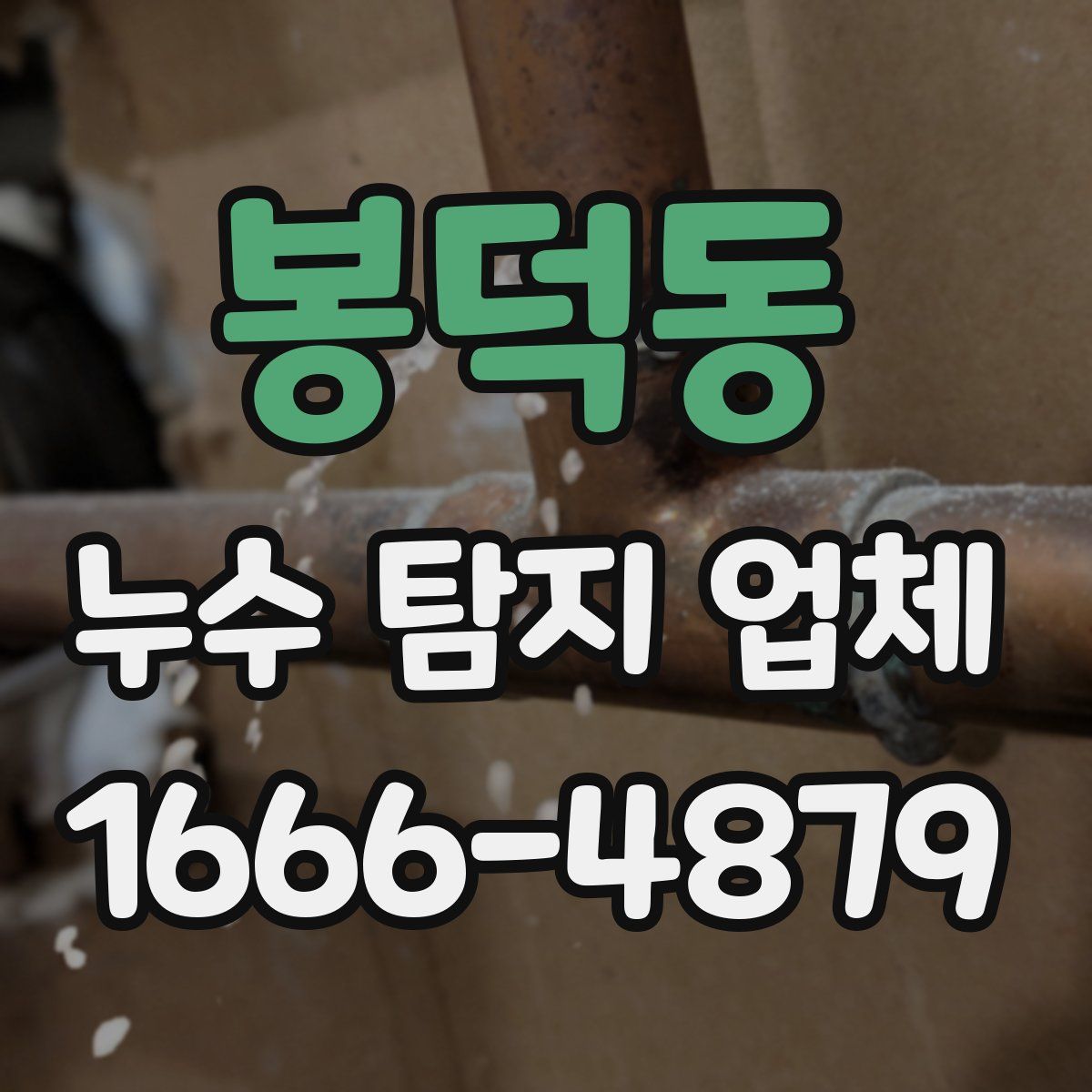 봉덕동 누수 탐지 업체