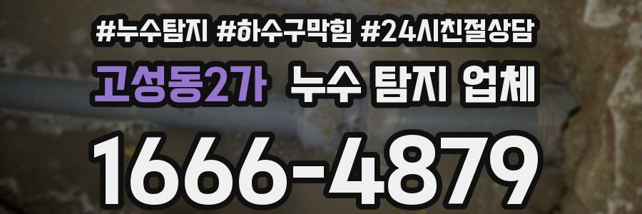 고성동2가 누수 탐지 업체