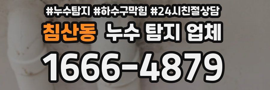 침산동 누수 탐지 업체