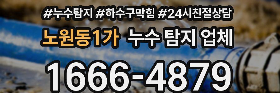 노원동1가 누수 탐지 업체