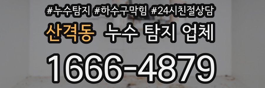 산격동 누수 탐지 업체