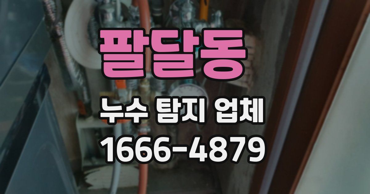팔달동 누수 탐지 업체